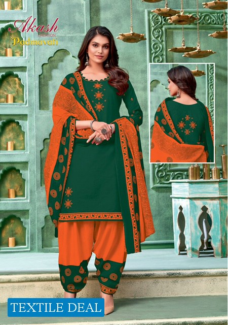 Akash padmavati Vol-13 Wholesale Printed Dress Material