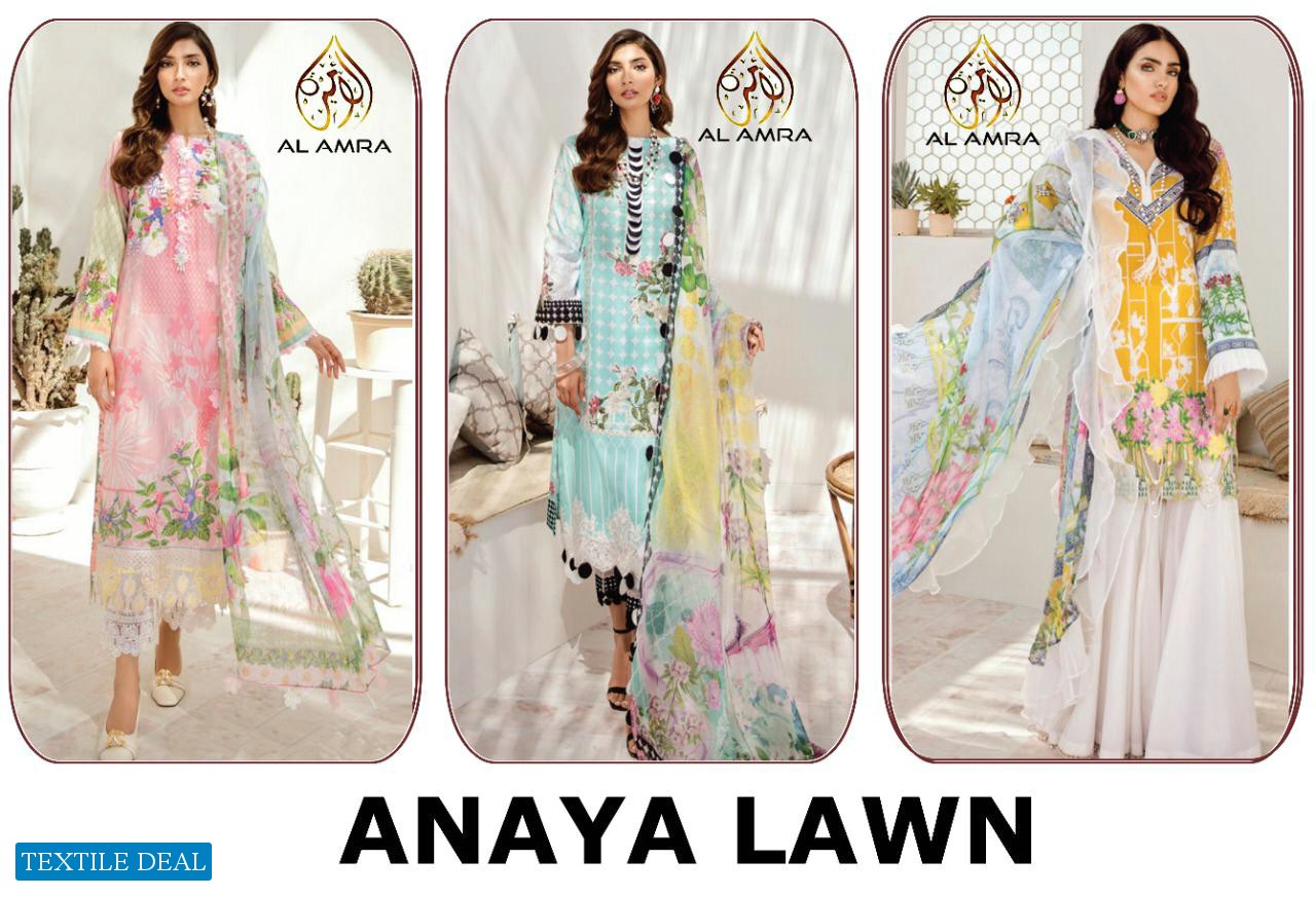 Al Amra Anaya Lawn Vol-1 Wholesale pakistani Concept Dress
