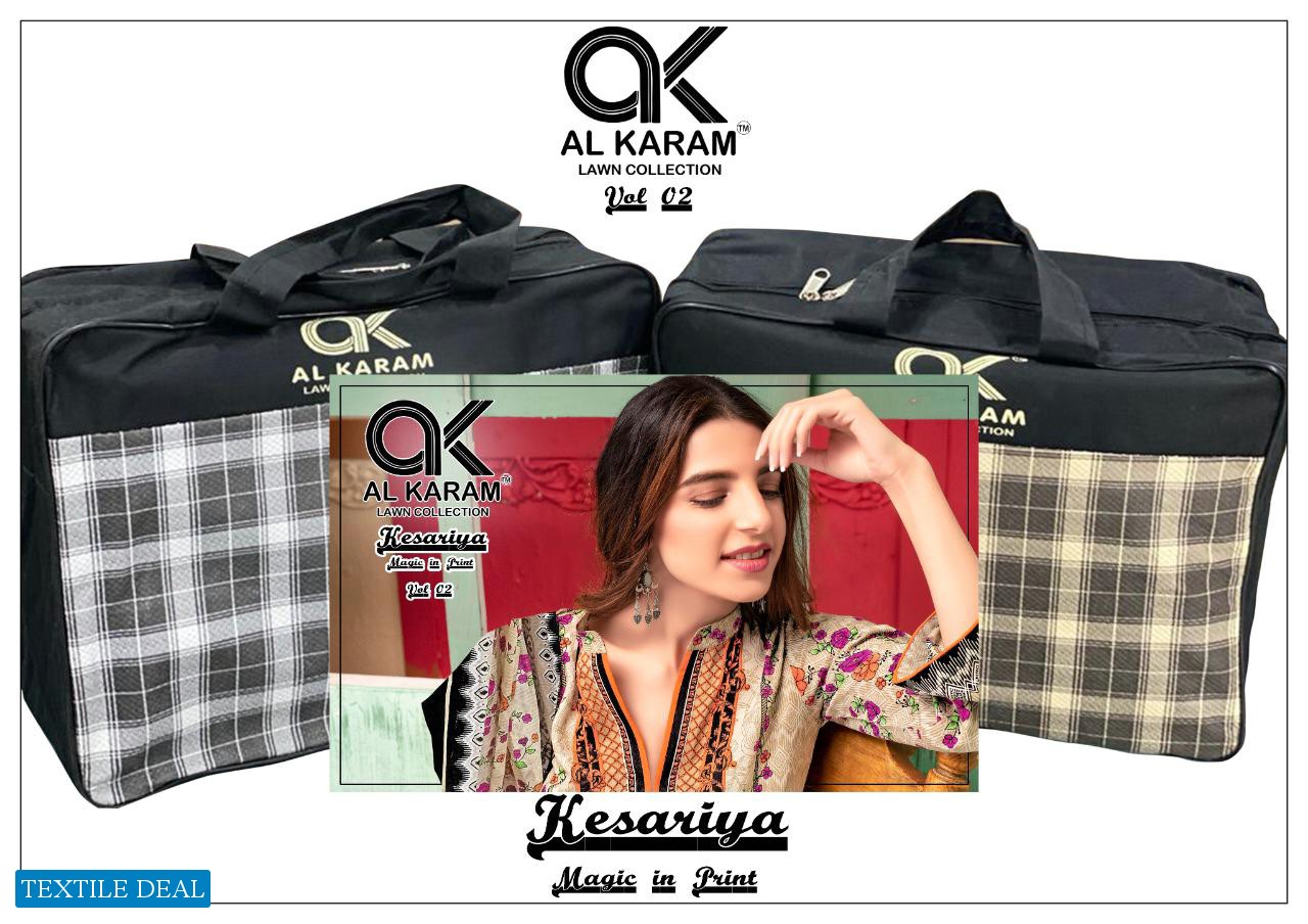 Al Karam Kesariya Vol-2 Wholesale Cambric print Dress Material