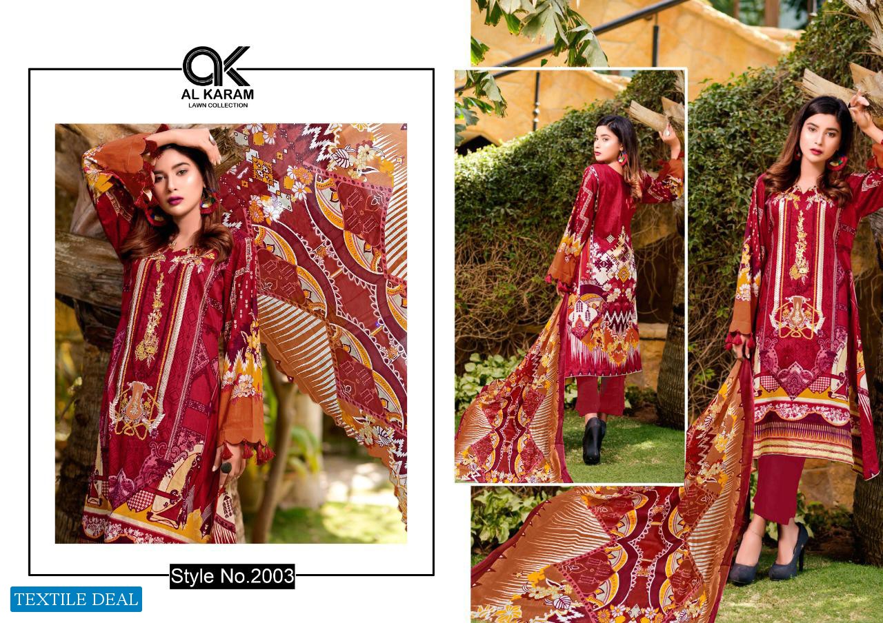 Al Karam Kesariya Vol-2 Wholesale Cambric print Dress Material