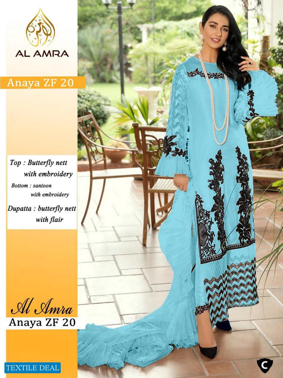 Al Mara Anaya ZF 20 Wholesale Pakistani Concept Salwar Kameez