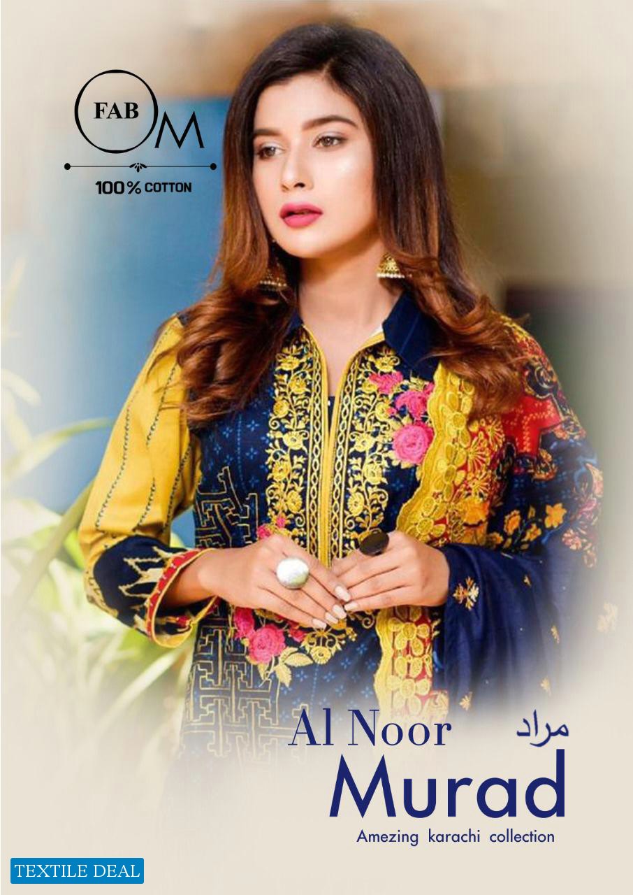 Al Noor Murad Wholesale Heavy Cotton Dress Material Catalog