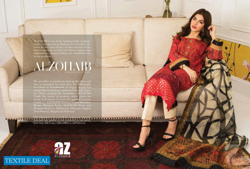 Al Zohaib Mahnoor Embroidered Collection Pakistani Salwar kameez