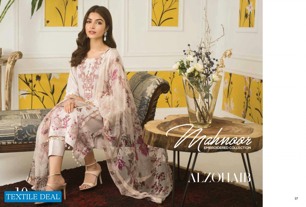 Al Zohaib Mahnoor Embroidered Collection Pakistani Salwar kameez