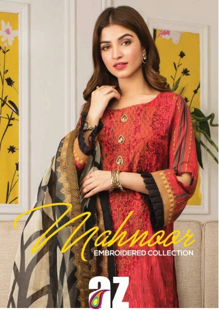 Al Zohaib Mahnoor Embroidered Collection Pakistani Salwar kameez