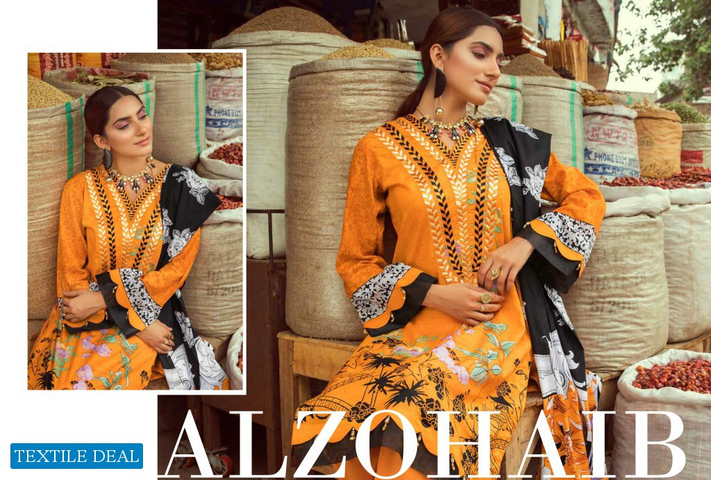 Al Zohaib Rung Embroidered Collection Wholesale Pakistani Collection