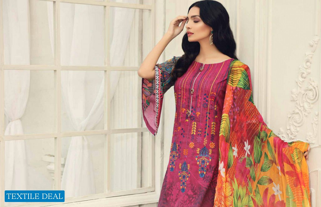 Al Zohaib Sunshine Bloom Wholesale Cotton Silk Pakistani Dress Material