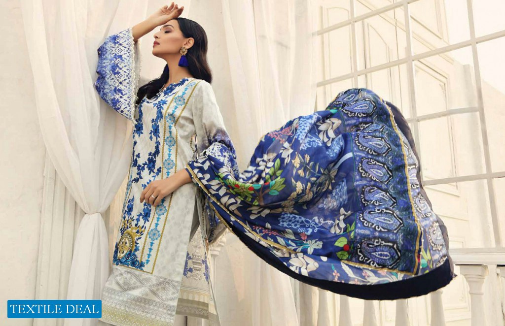 Al Zohaib Sunshine Bloom Wholesale Cotton Silk Pakistani Dress Material