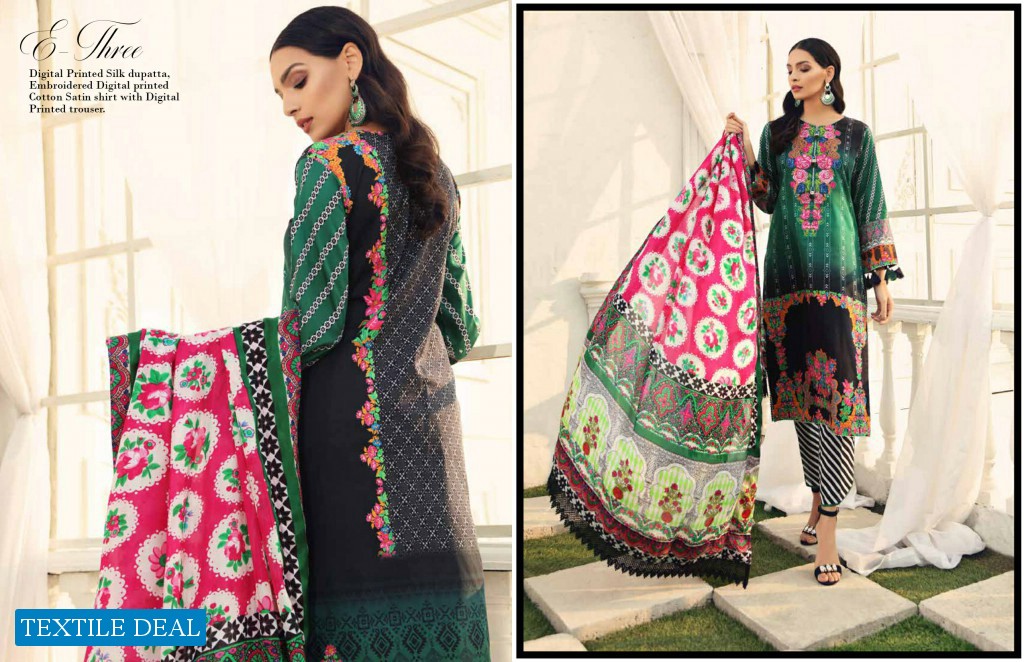 Al Zohaib Sunshine Bloom Wholesale Cotton Silk Pakistani Dress Material