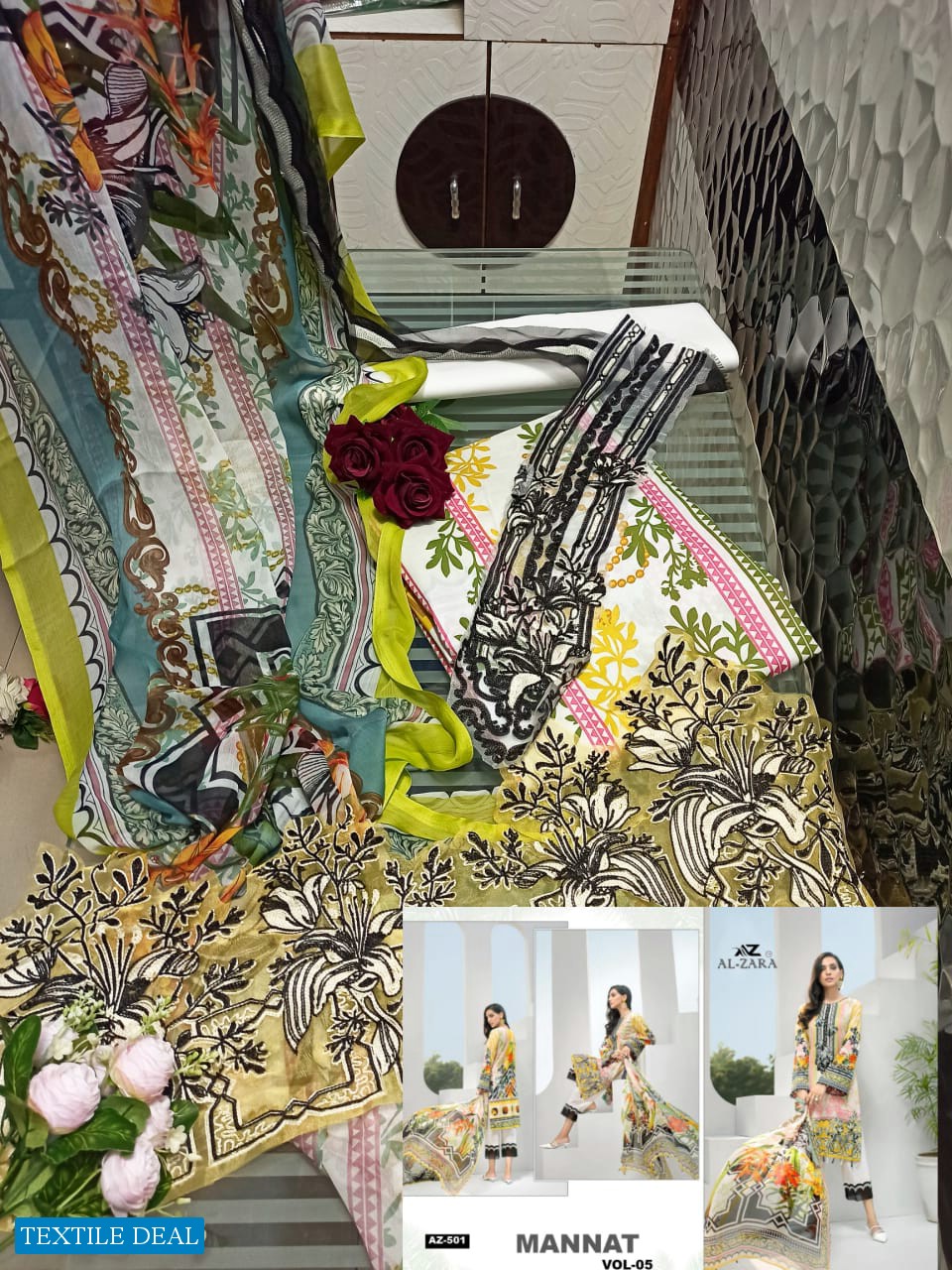 Al-zara Mannat Vol-5 Wholesale Pakistani Concept Dress