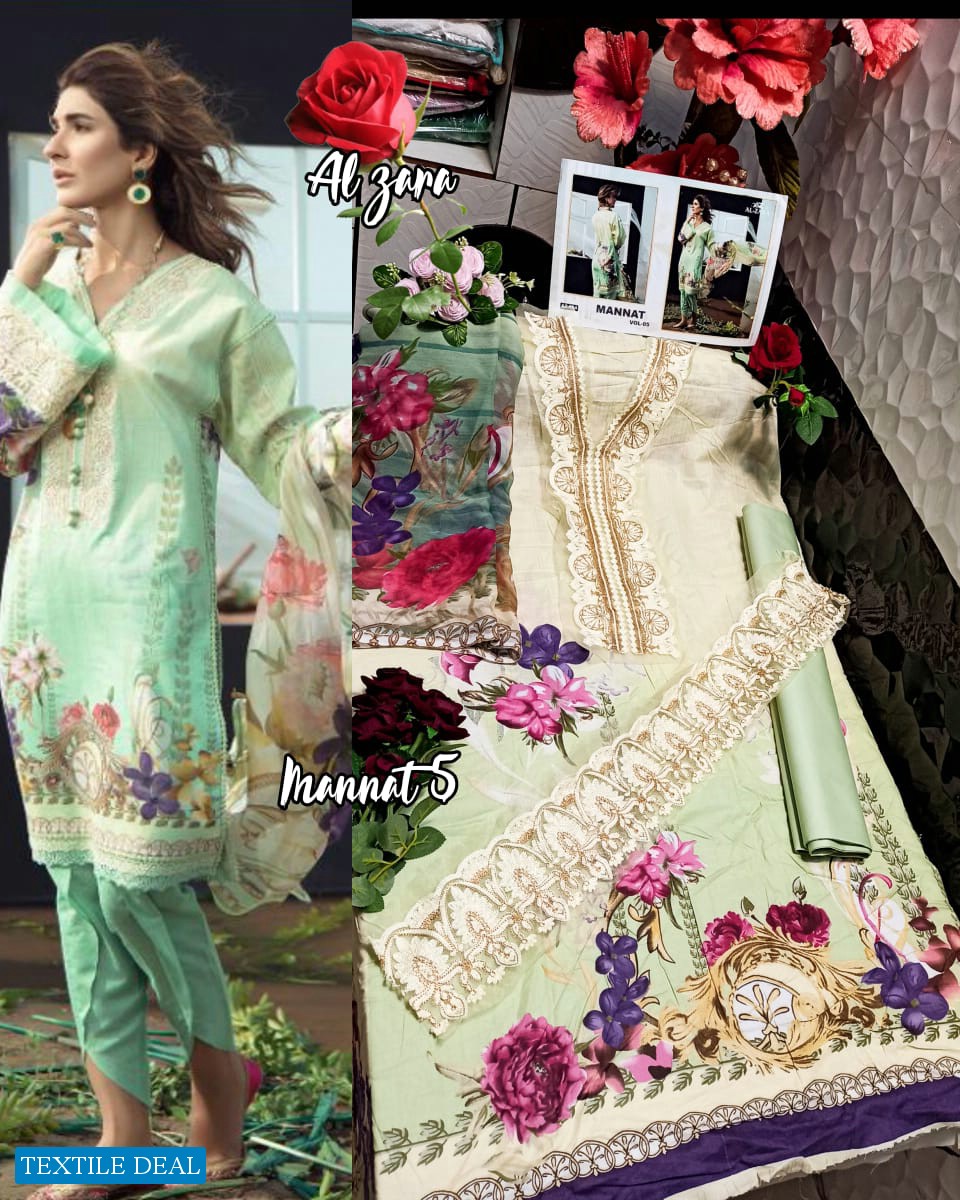 Al-zara Mannat Vol-5 Wholesale Pakistani Concept Dress