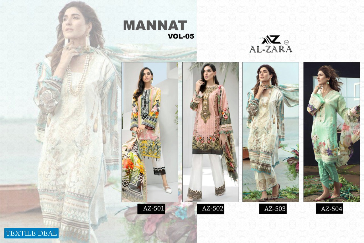 Al-zara Mannat Vol-5 Wholesale Pakistani Concept Dress
