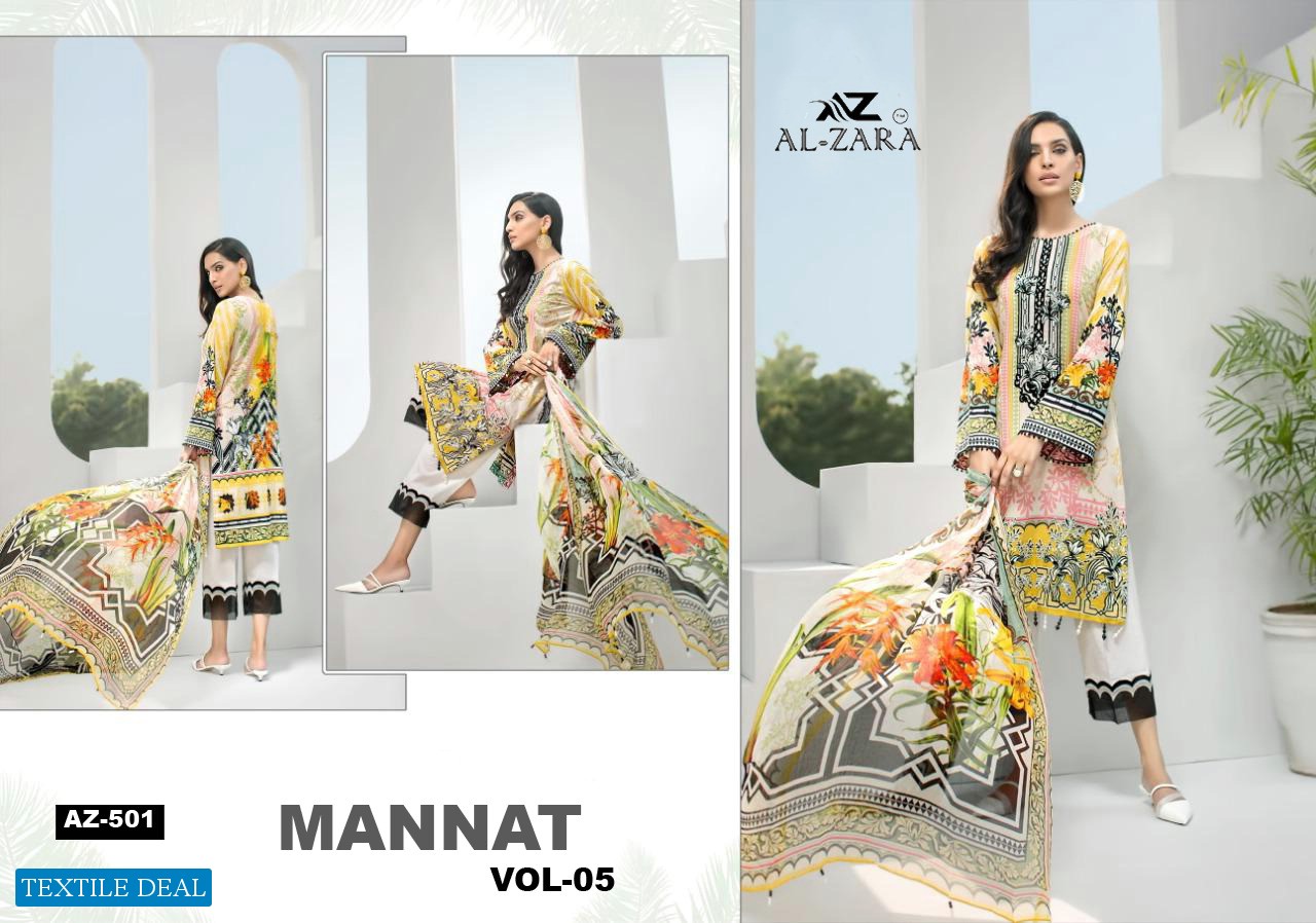 Al-zara Mannat Vol-5 Wholesale Pakistani Concept Dress