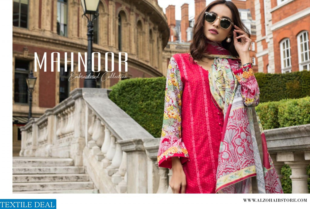Al-zohaib Mahnoor Embroidered Lawn Collection 2019
