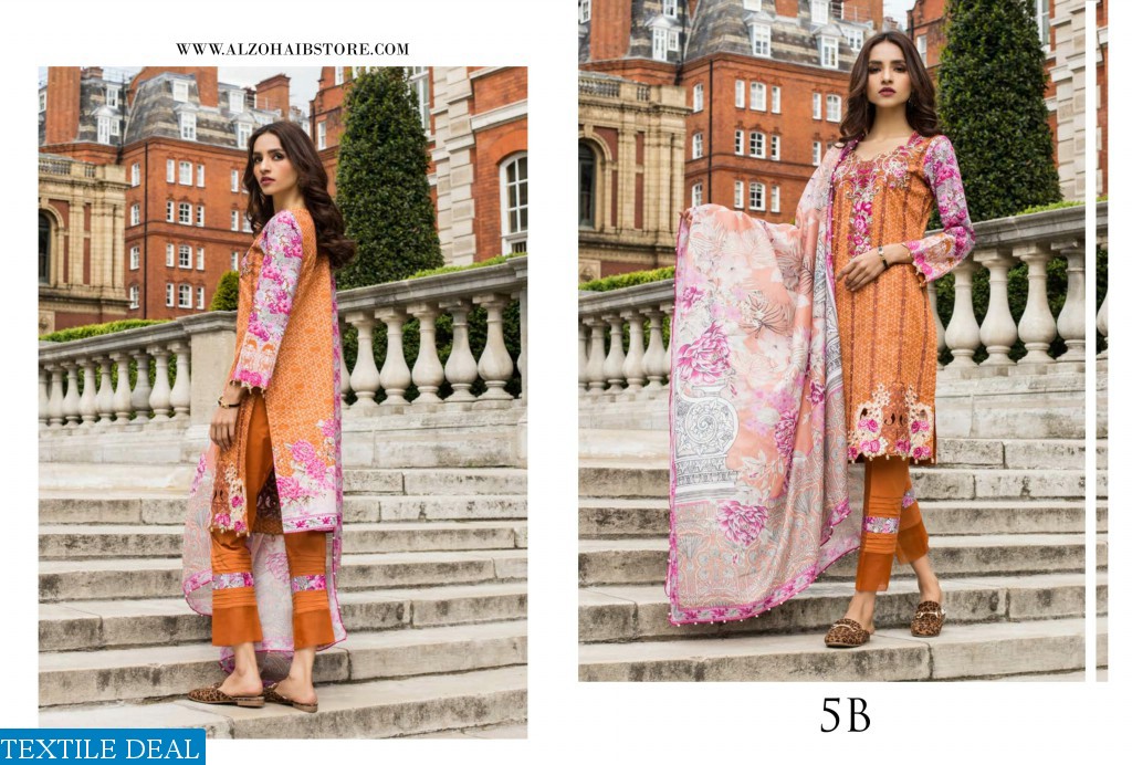 Al-zohaib Mahnoor Embroidered Lawn Collection 2019