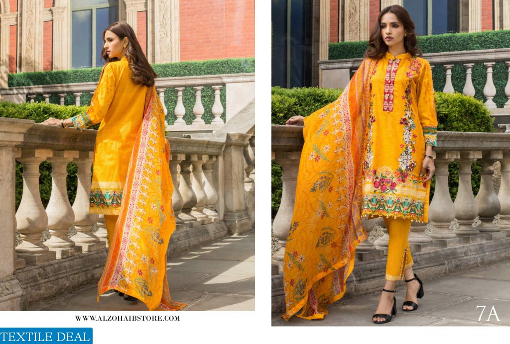 Al-zohaib Mahnoor Embroidered Lawn Collection 2019