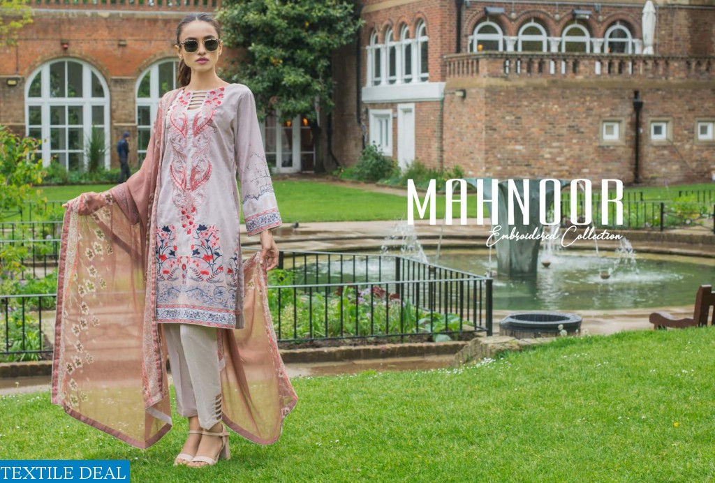 Al-zohaib Mahnoor Embroidered Lawn Collection 2019