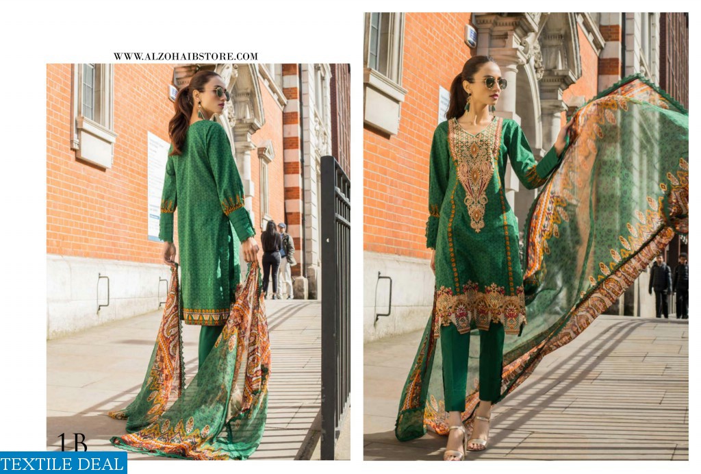 Al-zohaib Mahnoor Embroidered Lawn Collection 2019