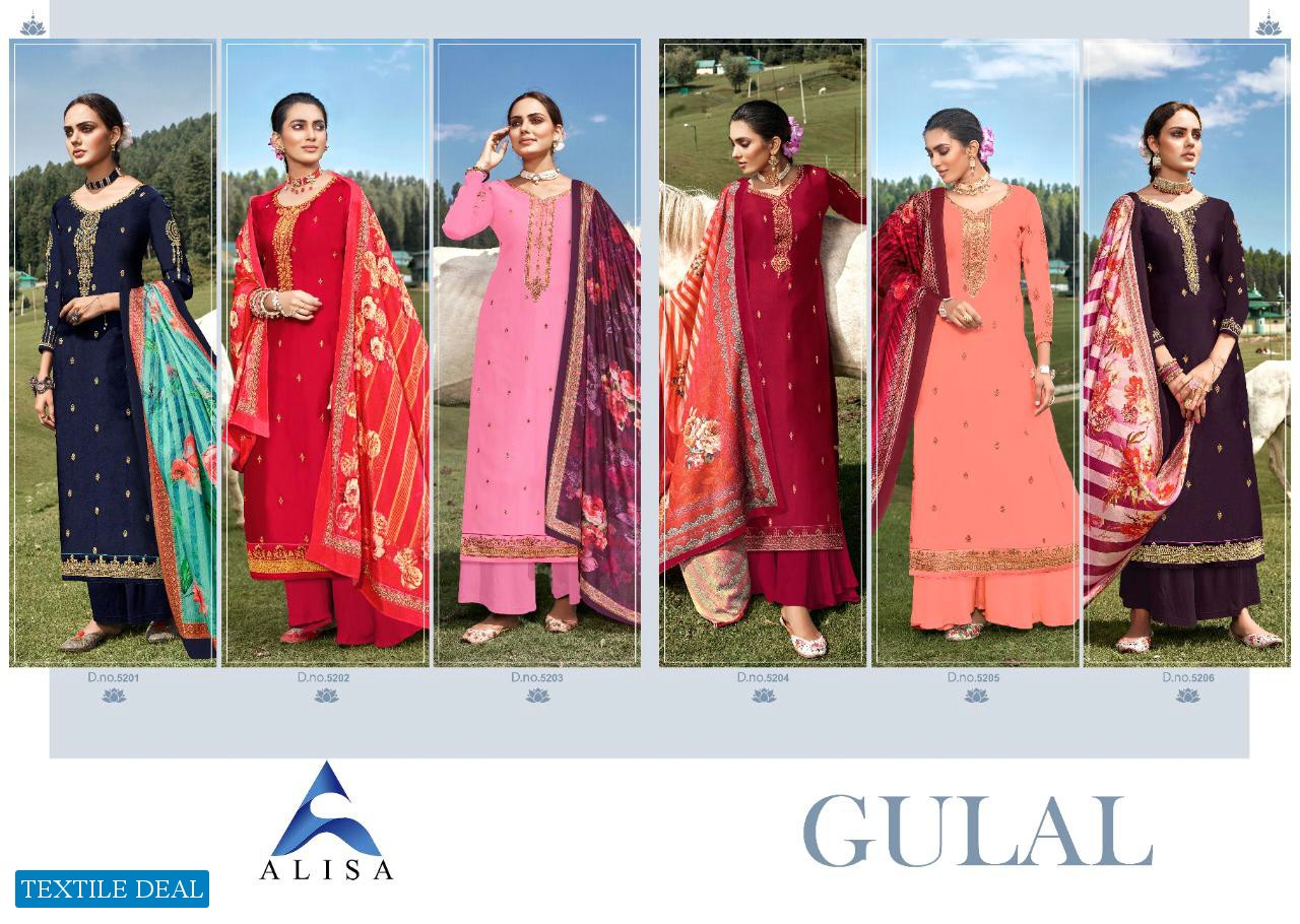 Alisa Gulal Wholesale Straight Long Ethnic Salwar Kameez