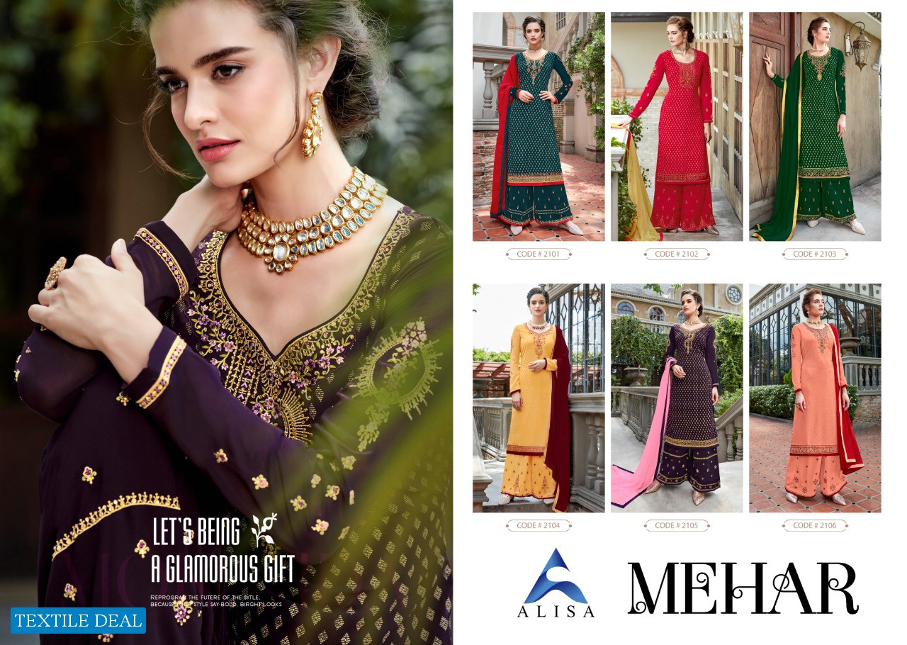 Alisa Mehar Wholesale Straight Salwar kameez