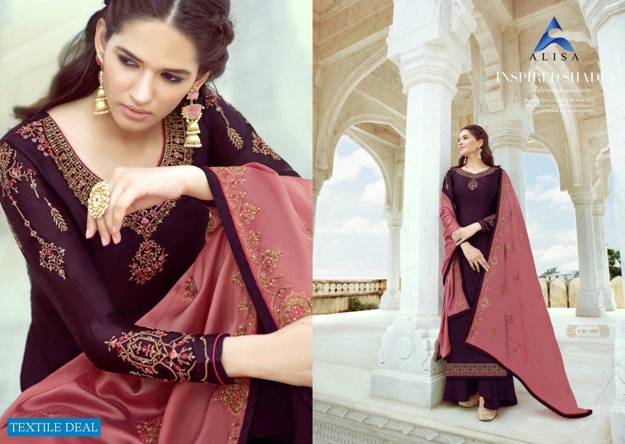 Alisa Sanchi Wholesale Straight Long Plazzo Salwar Kameez