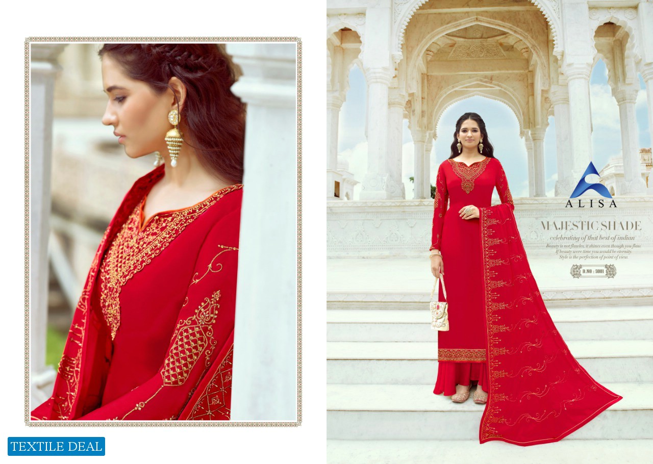 Alisa Sanchi Wholesale Straight Long Plazzo Salwar Kameez