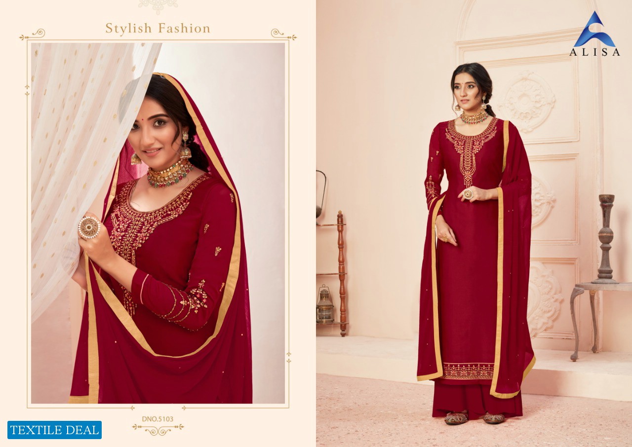 Alisa Simar Wholesale Shopping Straight Salwar Kameez