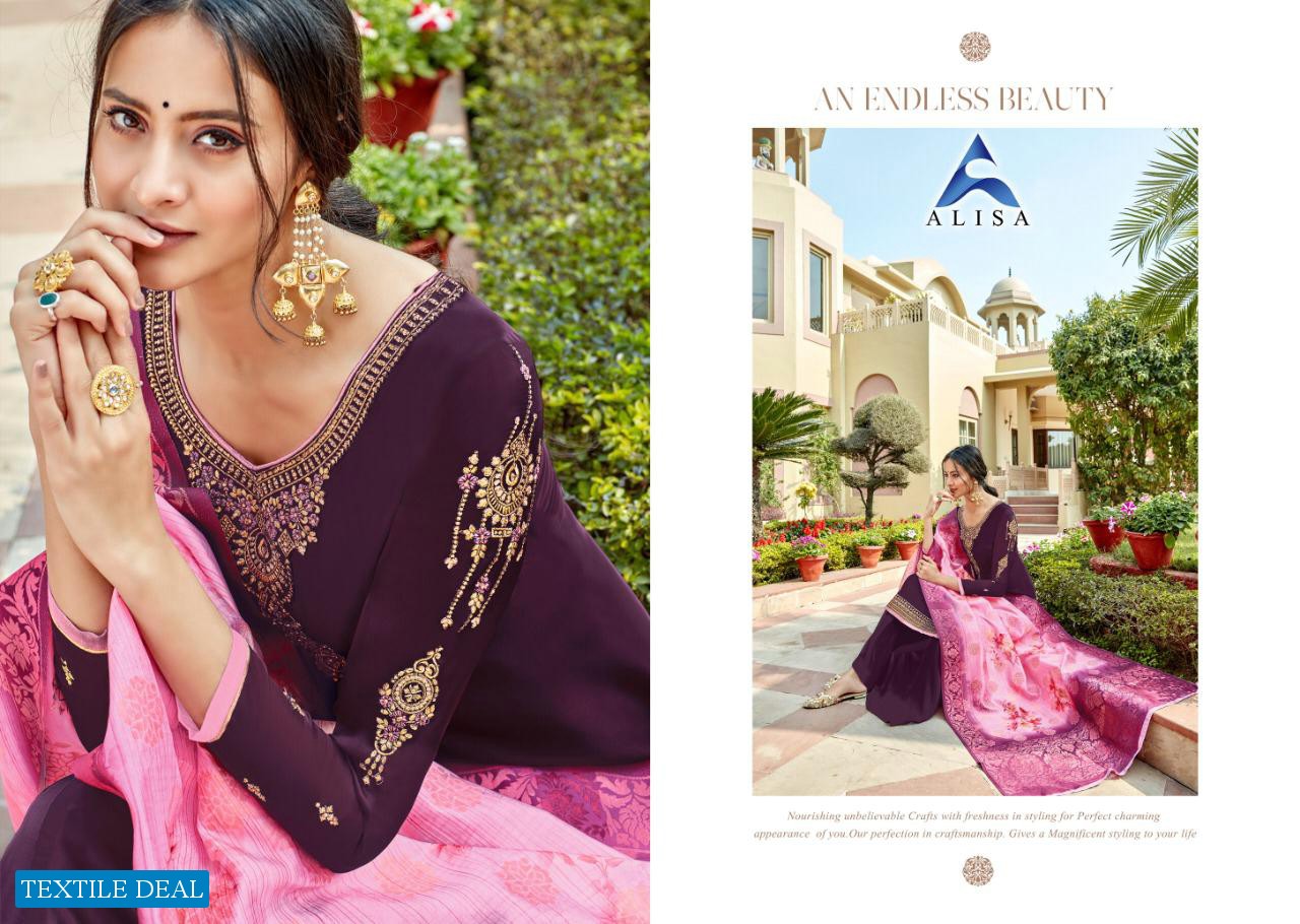 Alisa Suhan Vol-4 Wholesale Shopping Jacquard Dupatta Salwar Kameez