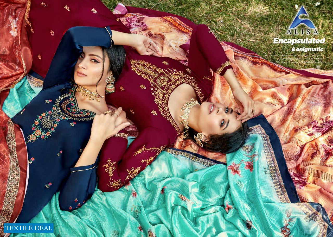 Alisa Suzen Wholesale Embroidered Straight Salwar Kameez