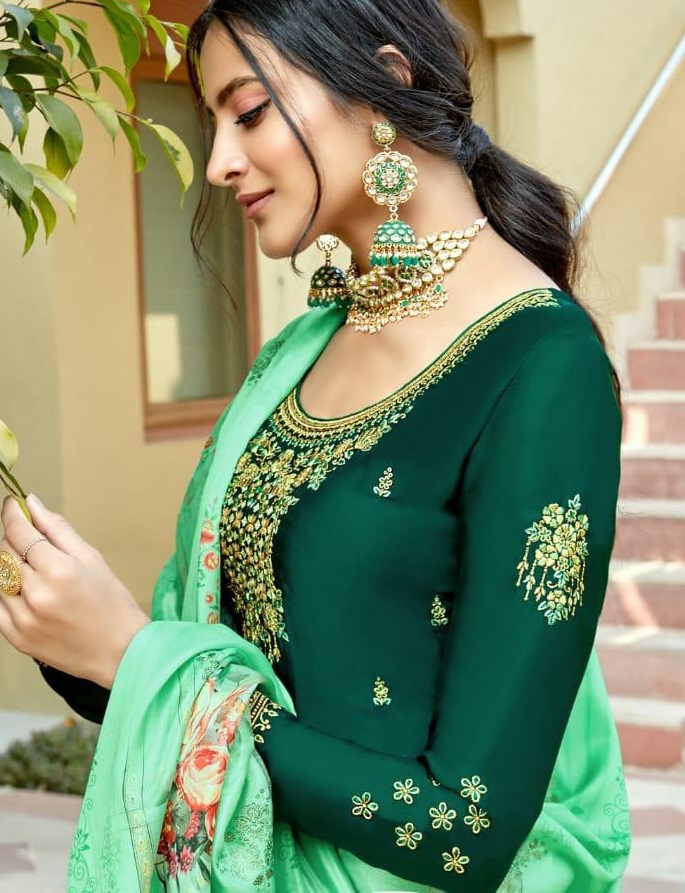 Alisa Suzen Wholesale Embroidered Straight Salwar Kameez