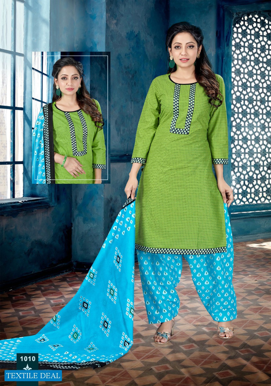 Alishka Kia Ready Made Printed Dress Material