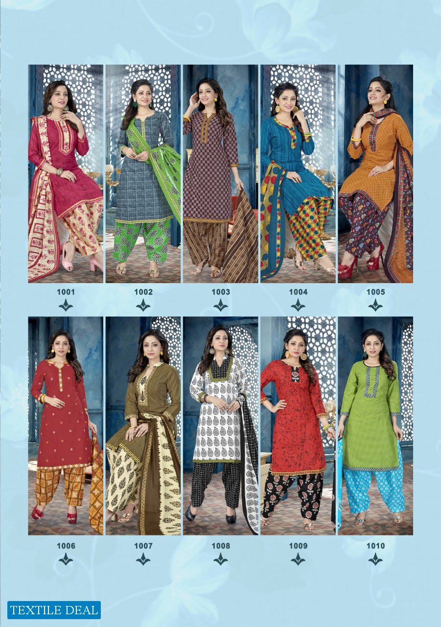 Alishka Kia Ready Made Printed Dress Material
