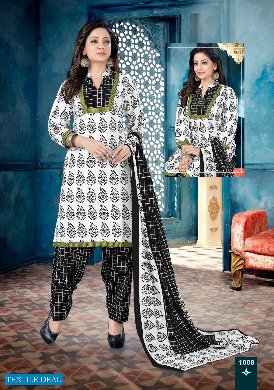 Alishka Kia Ready Made Printed Dress Material
