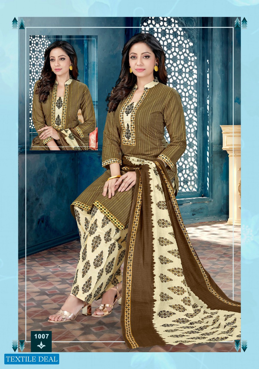 Alishka Kia Ready Made Printed Dress Material