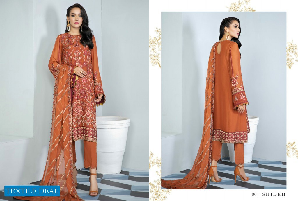 Alizeh Vol-3 Embroidered Chiffon Collection Wholesale Pakistani Catalog