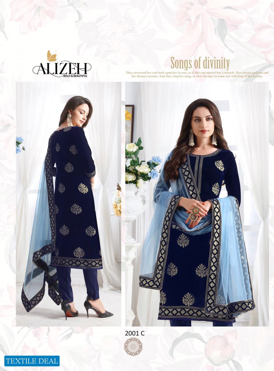 Alizeh Zaida Vol-1 Wholesale Straight Long Salwar Suits