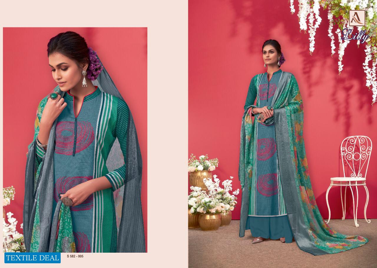 Alok Lilly Wholesale Shopping Pure Zam Cotton Digital Style Dress Material