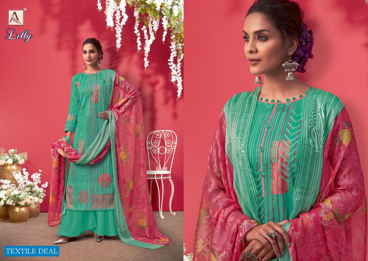 Alok Lilly Wholesale Shopping Pure Zam Cotton Digital Style Dress Material