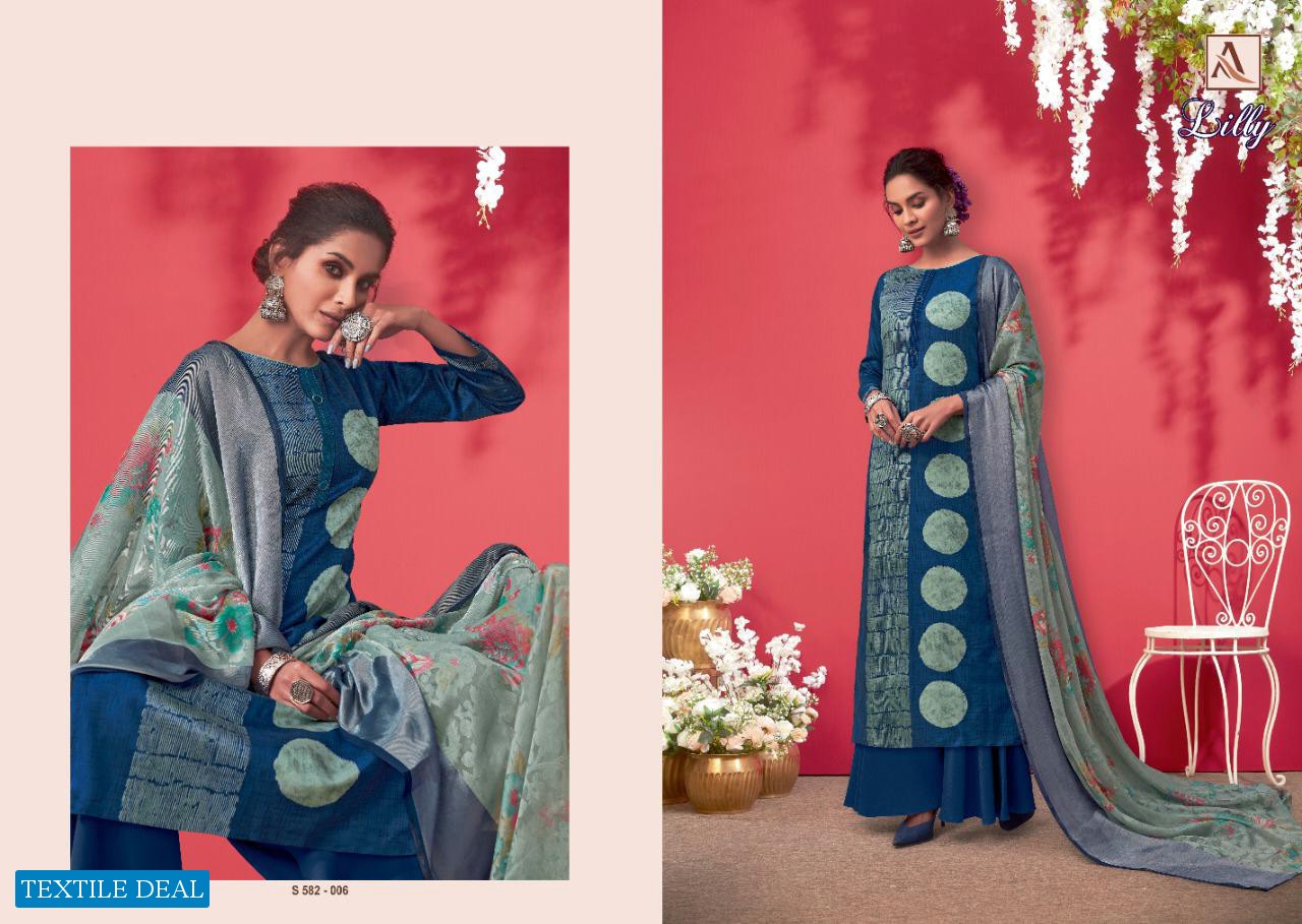 Alok Lilly Wholesale Shopping Pure Zam Cotton Digital Style Dress Material