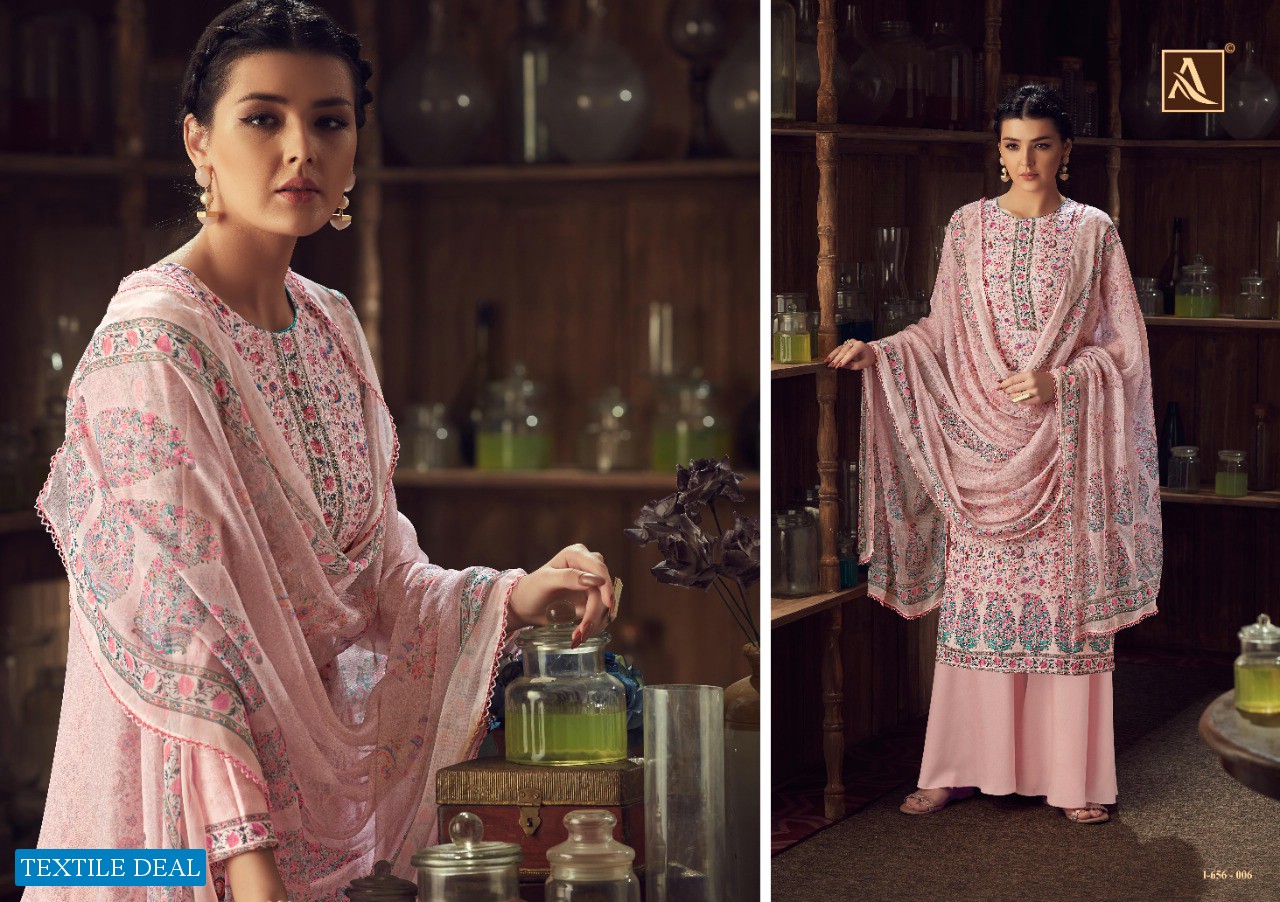 Alok Mythili Wholesale Pure Wool Pashmina Winter Dress Material