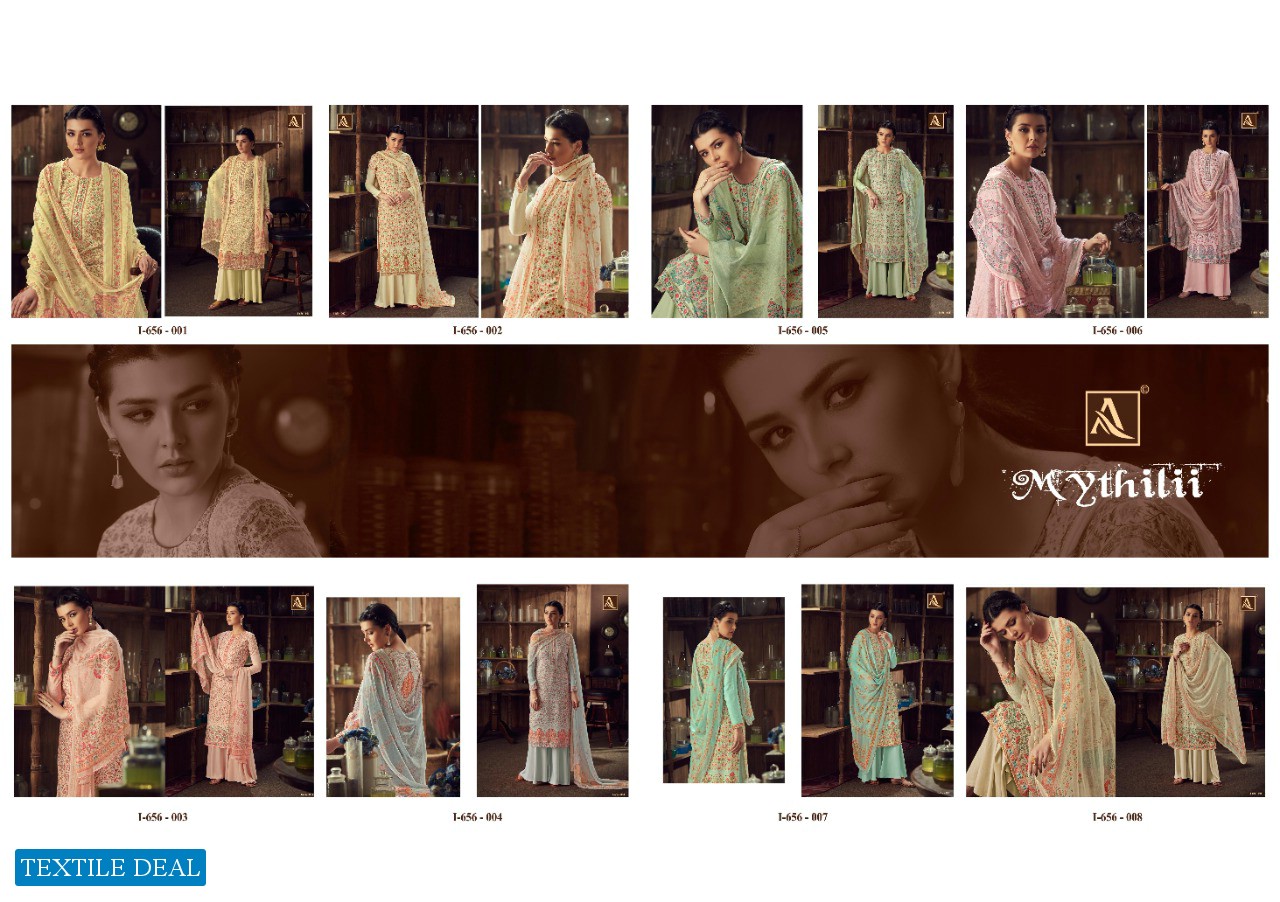 Alok Mythili Wholesale Pure Wool Pashmina Winter Dress Material