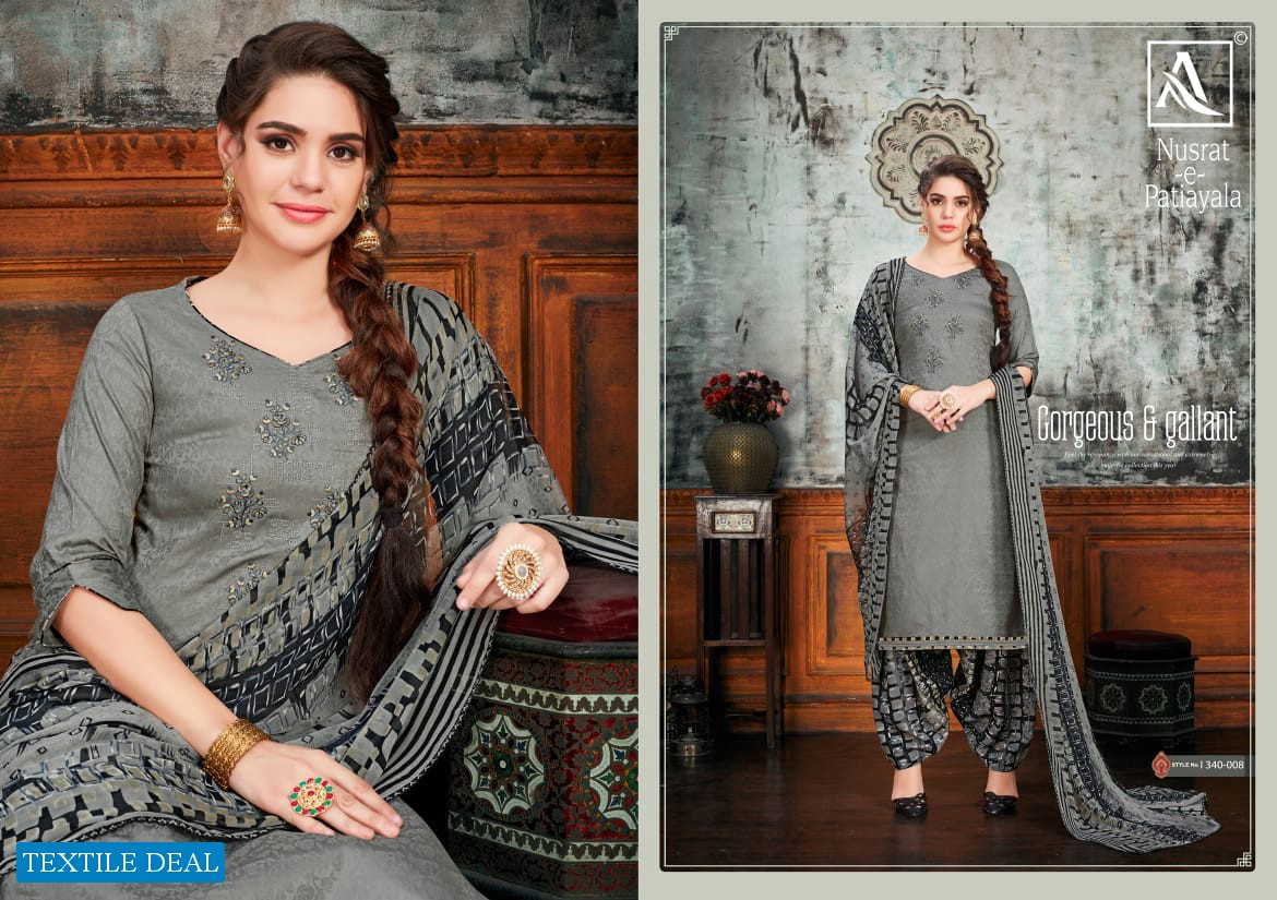 Alok Nusrat-E-Patiyala Wholesale Dress Material
