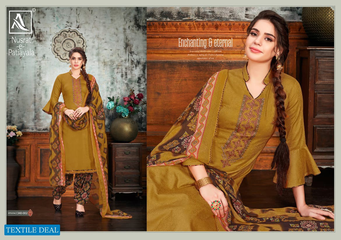 Alok Nusrat-E-Patiyala Wholesale Dress Material