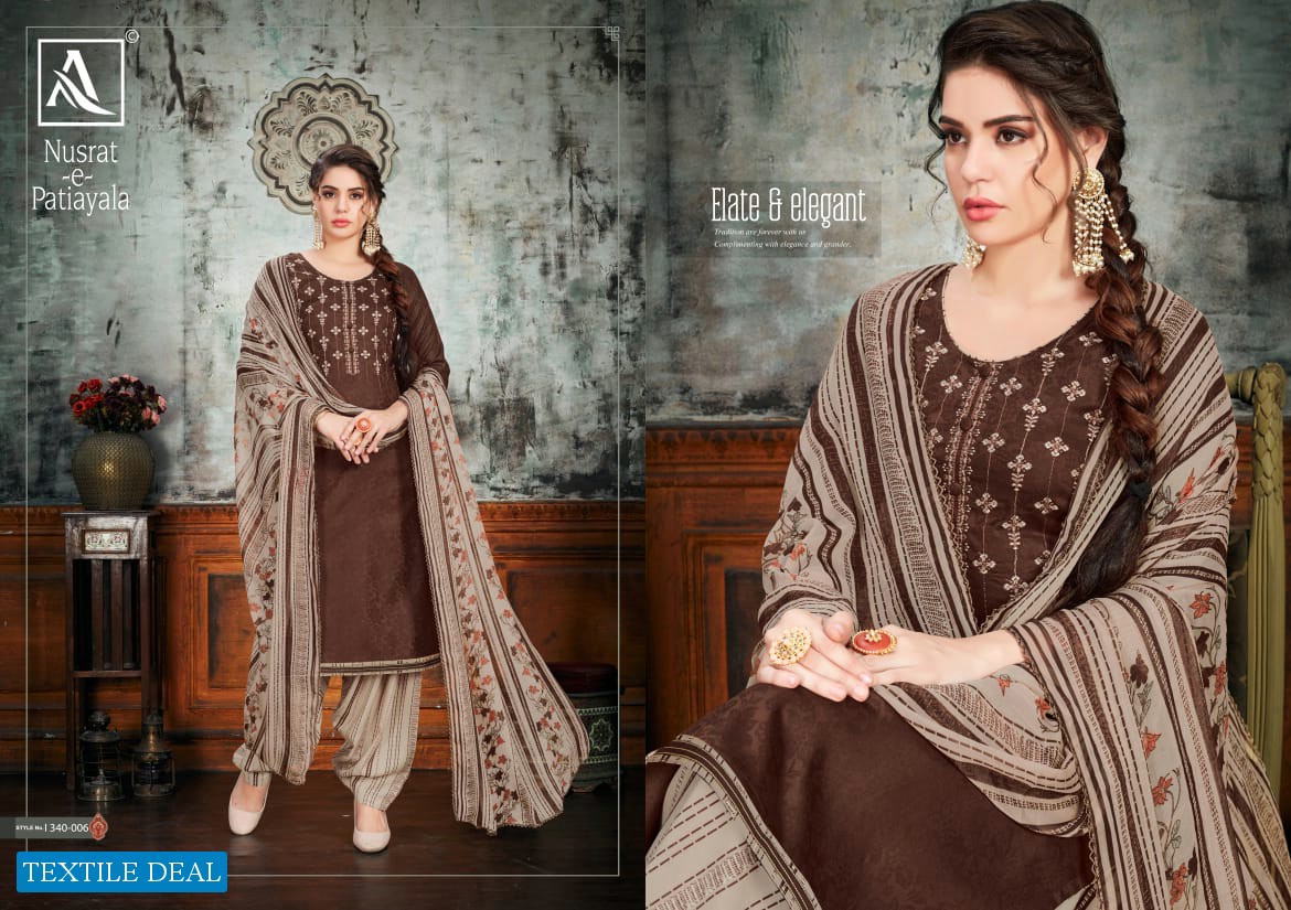 Alok Nusrat-E-Patiyala Wholesale Dress Material