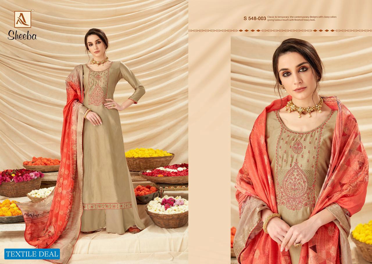 Alok Sheeba Wholesale Satin Dress Material