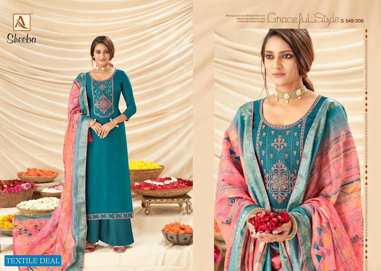 Alok Sheeba Wholesale Satin Dress Material