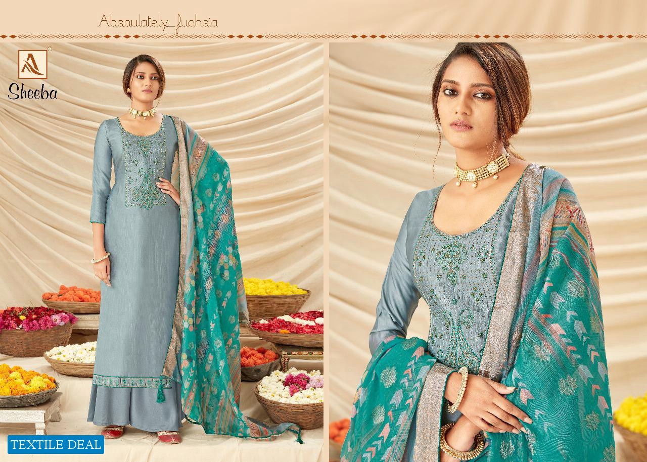 Alok Sheeba Wholesale Satin Dress Material