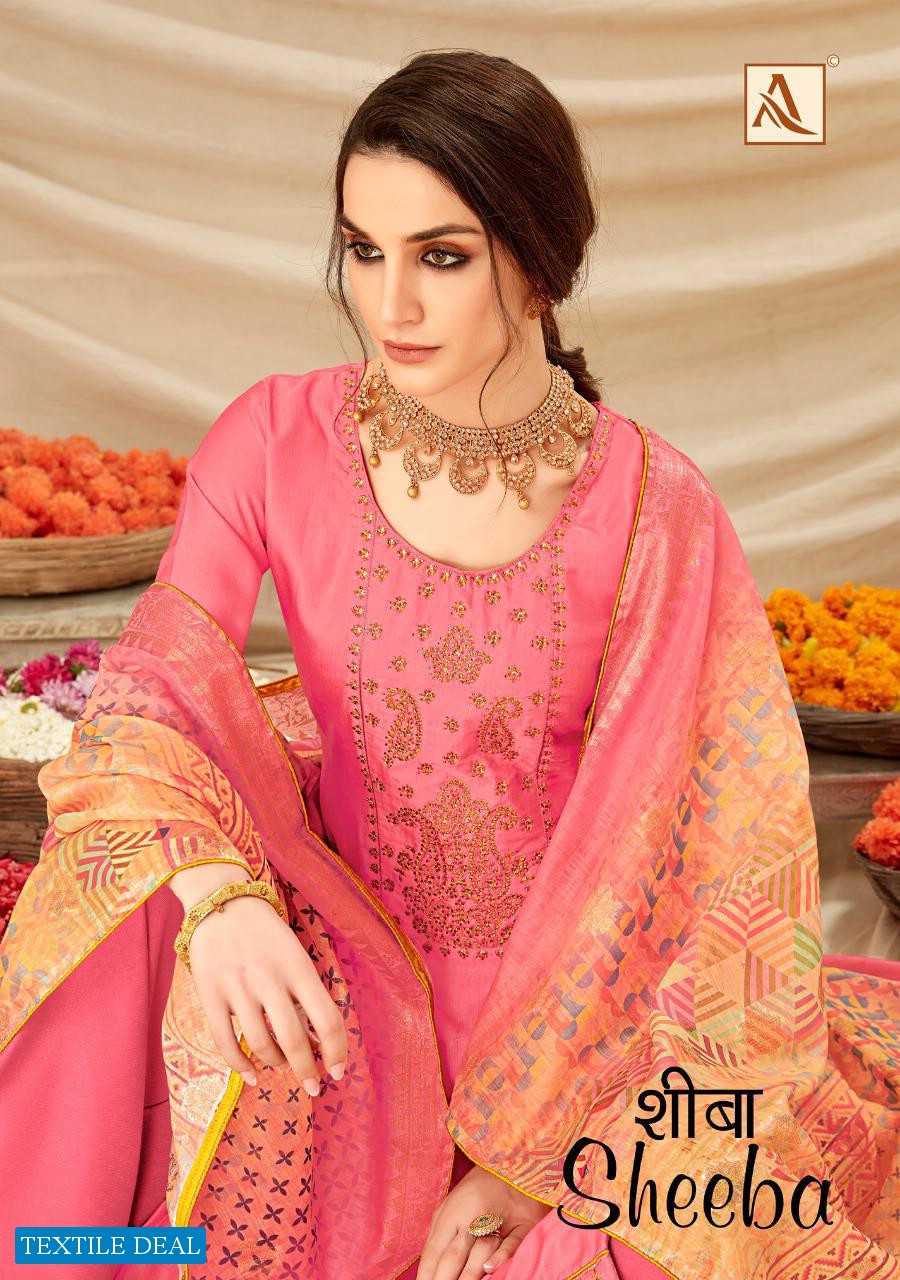 Alok Sheeba Wholesale Satin Dress Material