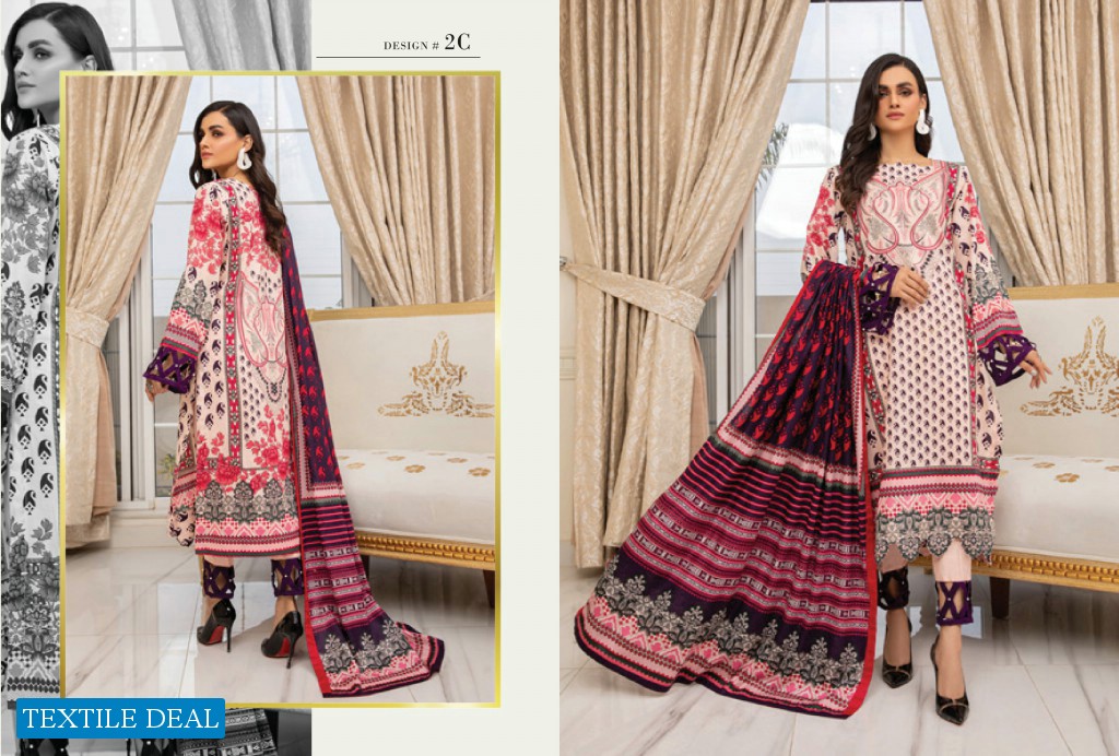 Alzohaib Anum Lawn Vol-1 2021 Wholesale Lawn Printed Pakistani Dress