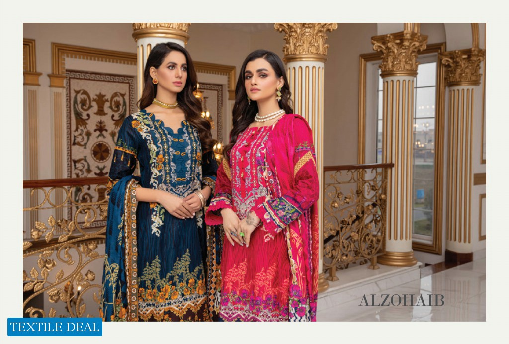 Alzohaib Anum Lawn Vol-1 2021 Wholesale Lawn Printed Pakistani Dress